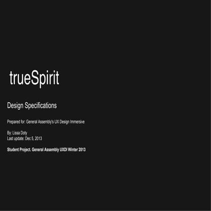 trueSpirit design spec lissa doty v2