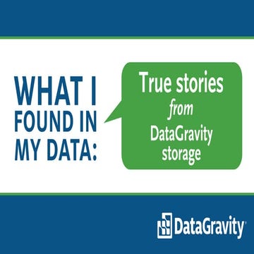 What I found in my data: True data security stories
