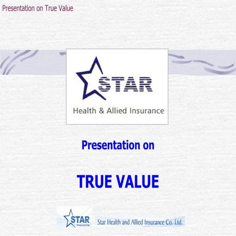 True Value Presentation
