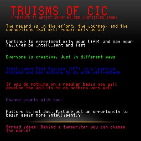 Truisms of Creativity, Innovation and Change