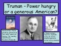 Truman doctrine and containment