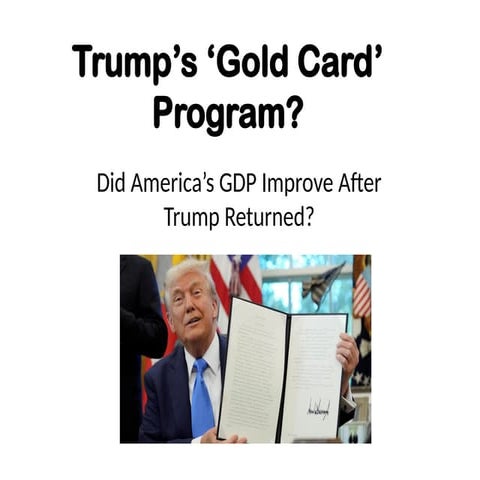 Did America’s GDP Improve After Trump Returned?