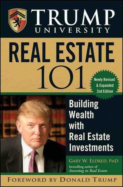 Trump University Real Estate 101 Building Wealth With Real Estate Investments...