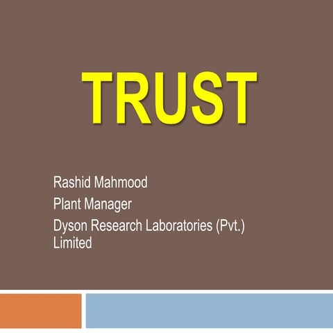 Importance of trust