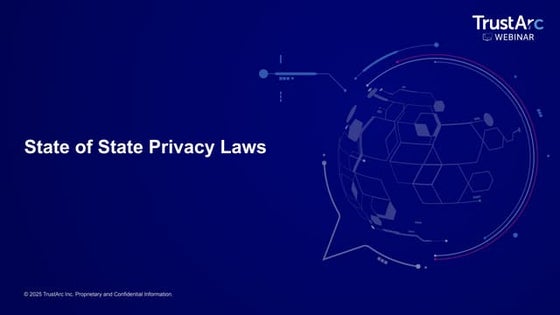 TrustArc Webinar: State of State Privacy Laws