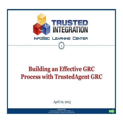 Building an Effective GRC Process with TrustedAgent GRC