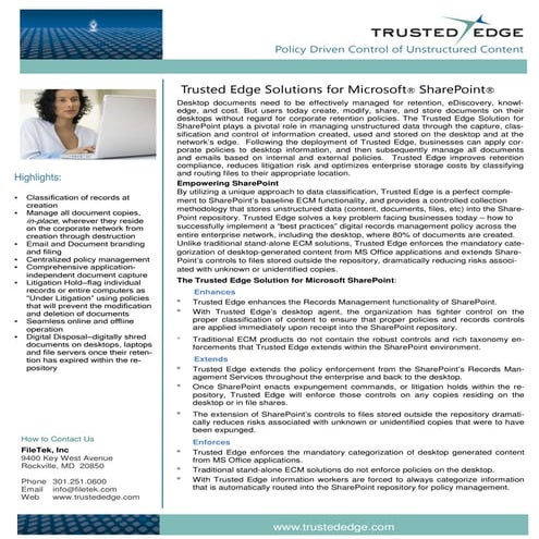 Trusted Edge Ice For Microsoft Share Point 2009