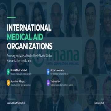 IMANA Medical Relief Strengthening Global Healthcare | PDF