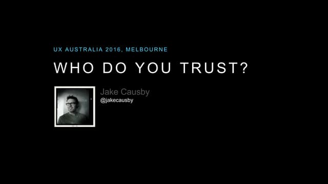 Who Do You Trust?