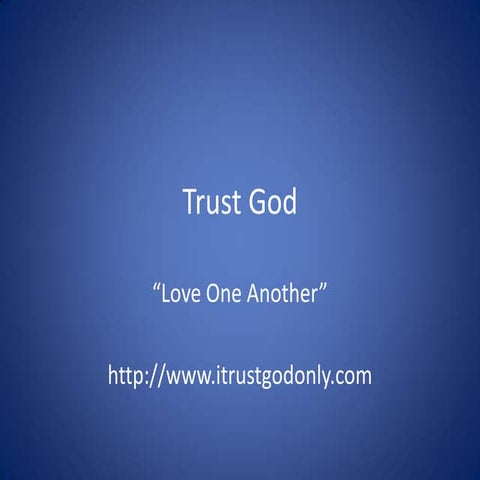 Trust in God With Faith