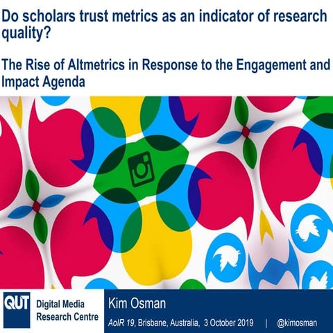 AoIR 2019 Trust in Altmetrics