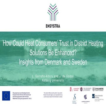 How to enhance trust in district heating solutions? | PPT