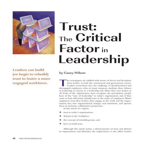 Trust and Leadership