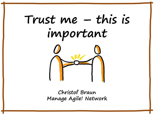 Trust me – this is important!