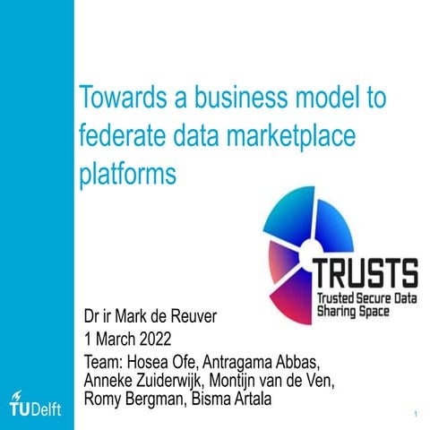 Business models for data platforms | PPTX