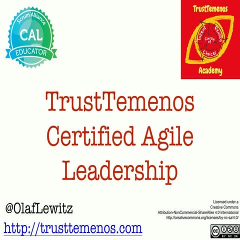 TrustTemenos CAL - Certified Agile Leadership