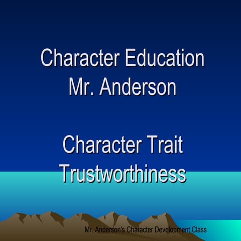 Trustworthiness