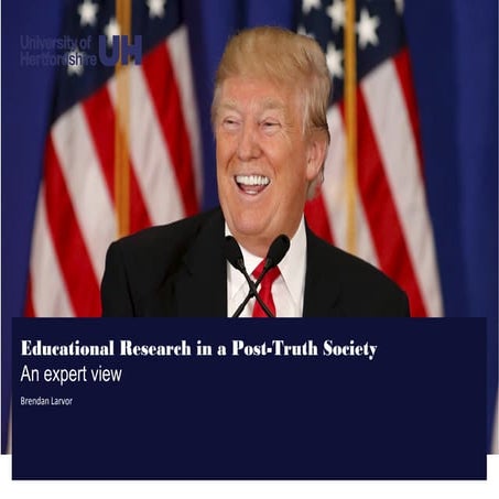Educational Research in a post-truth society: an expert view 