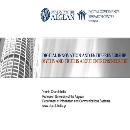Truths and Myths of Innovation and Entrepreneurship
