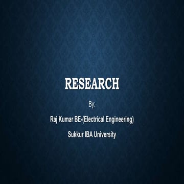 Research (Technical Report Writing) 