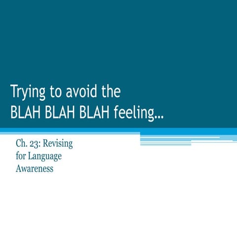 Tryingtoavoidtheblah chapter23