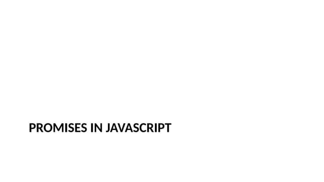 Javascript topic on Promises slides made using Napkin