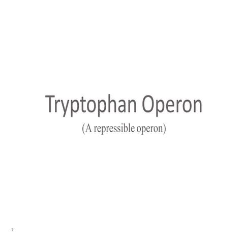 Tryptophan Operon GP 102.pptx