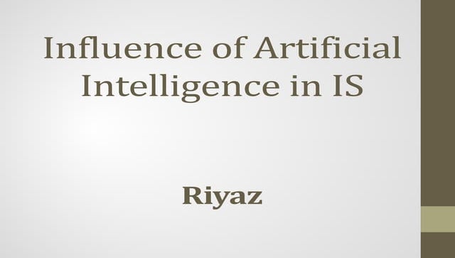 influence of AI in IS
