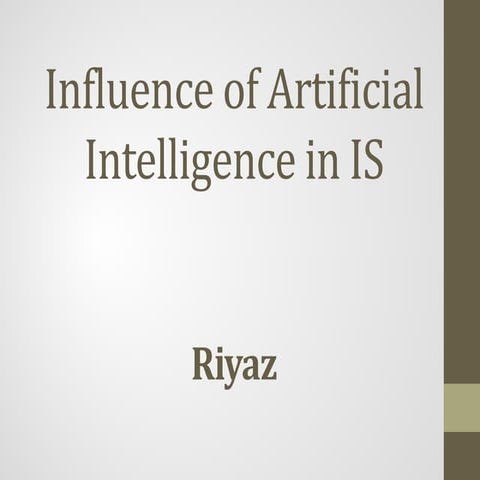influence of AI in IS