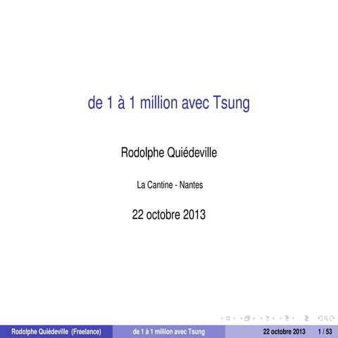 de 1 à 1 million avec Tsung