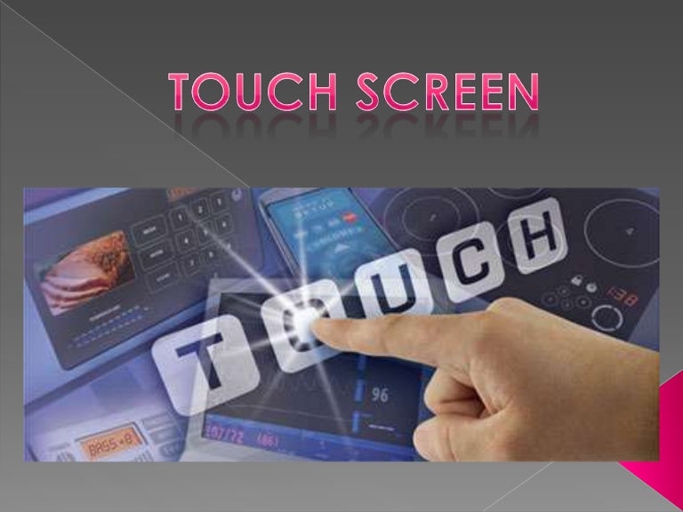 Touch screen simple principle