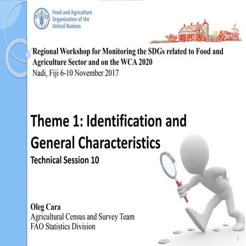 Census Theme 1 – Identification and general characteristics