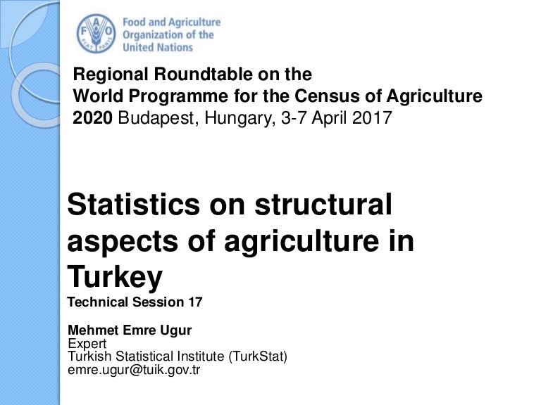 Turkey National practices on data collection methods for statistics o…