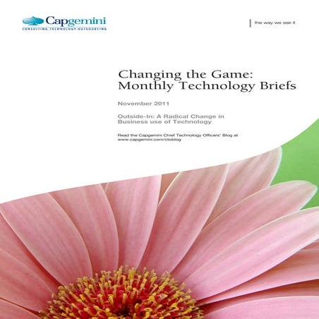 Outside-In: A Radical Change inBusiness use of Technology