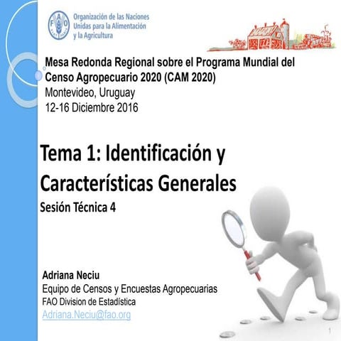 Tema 1: Identificación y Características Generales
