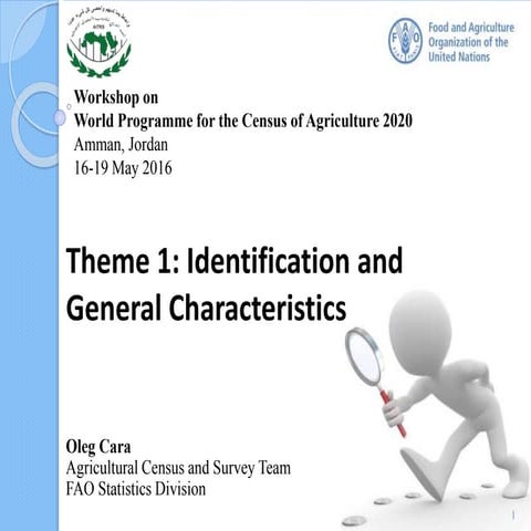 Theme 1 – Identification and general characteristics : Technical Session 5