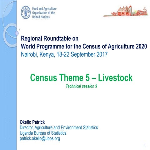Census Theme 5 – Livestock