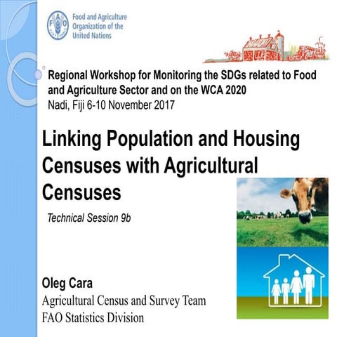 Linking Population and Housing Censuses with Agricultural Censuses | PPTX