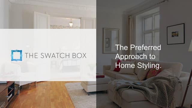 The Swatch Box Pitch Deck | PPT