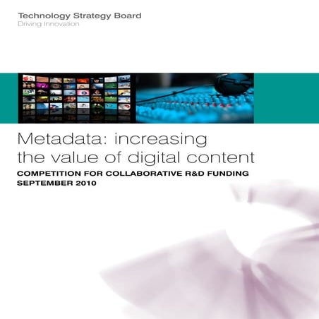 Metadata: Increasing Value in Digital Content Competition Flyer