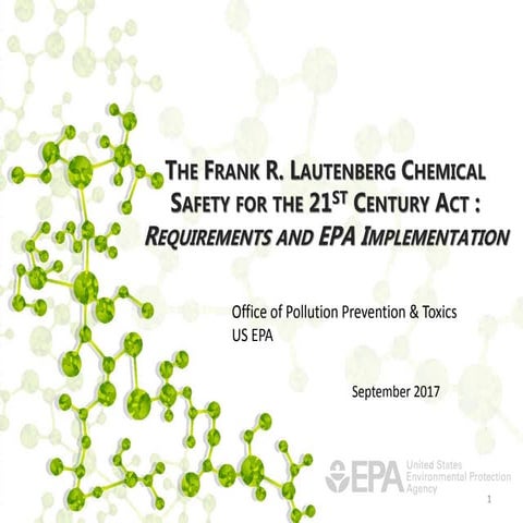 Toxic Substances Control Act (TSCA) Reform: What's New & How It May Affect You