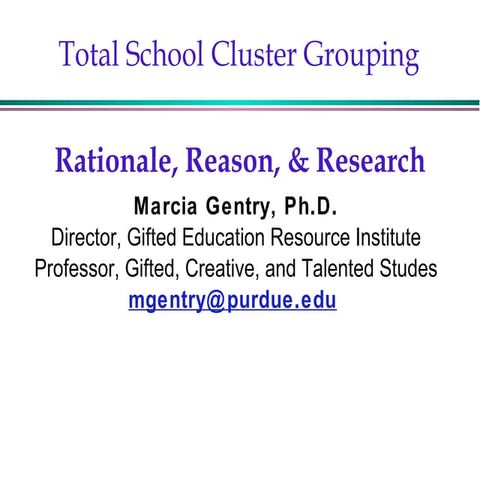 Total School Cluster Grouping