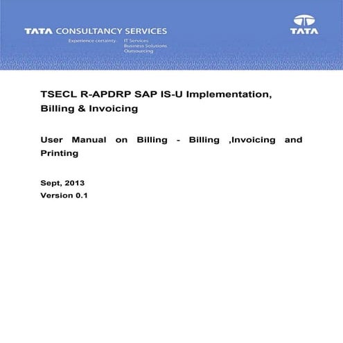 Tsecl  user manual tr billing and printing