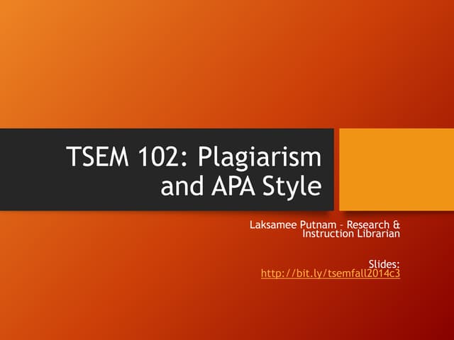 TSEM Fall 2014 Class 3