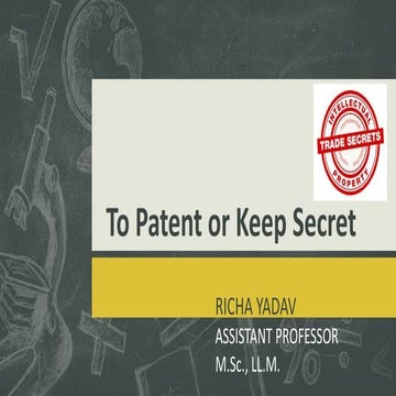 Trade Secret in Nutshell 