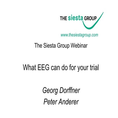 EEG Awareness Weeks - What EEG can co for your trial