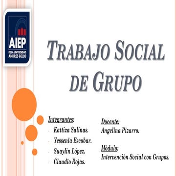 Trabajo social de grupos