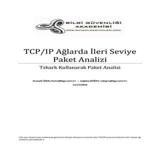 TCP/IP Ağlarda İleri Seviye Paket A...