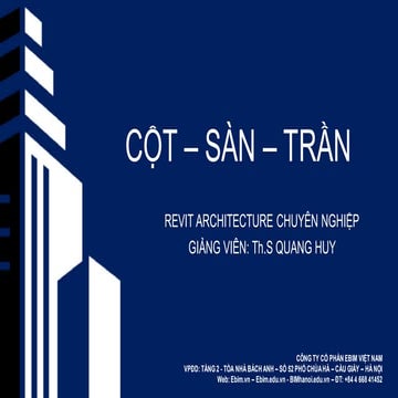 Giáo trình Revit Architecture - Bài 4