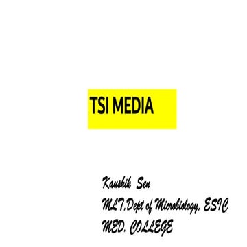 Tsi media & it's  interpretation 
